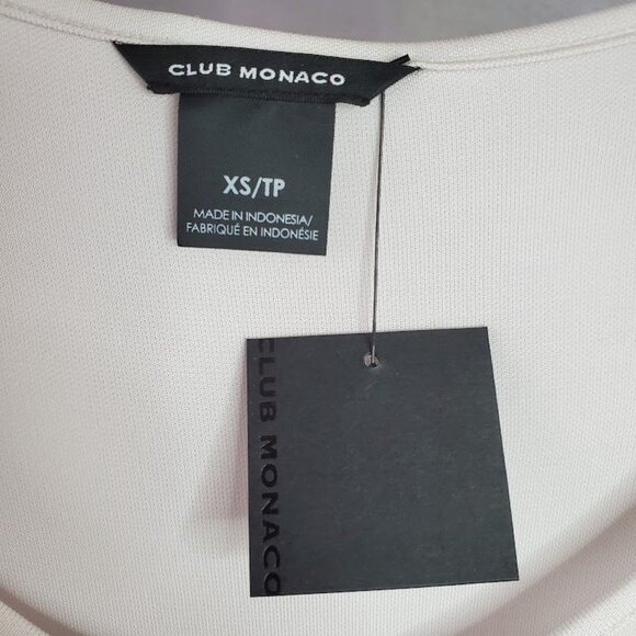 Club Monaco NWT Women's Marion Top Draped Rayon Sleeveless Modern Chic Style XS - Picture 3 of 5